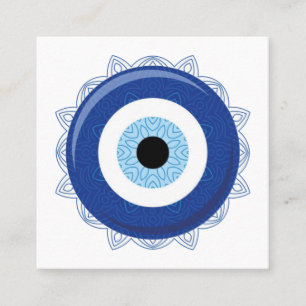 Evil Öga Blue Nazar Protection Pass på kort