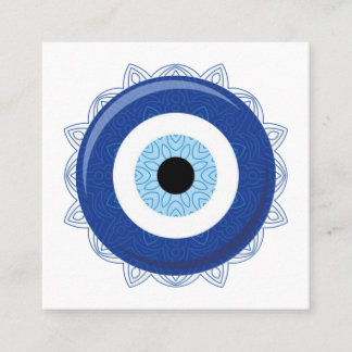 Evil Öga Blue Nazar Protection Pass på kort
