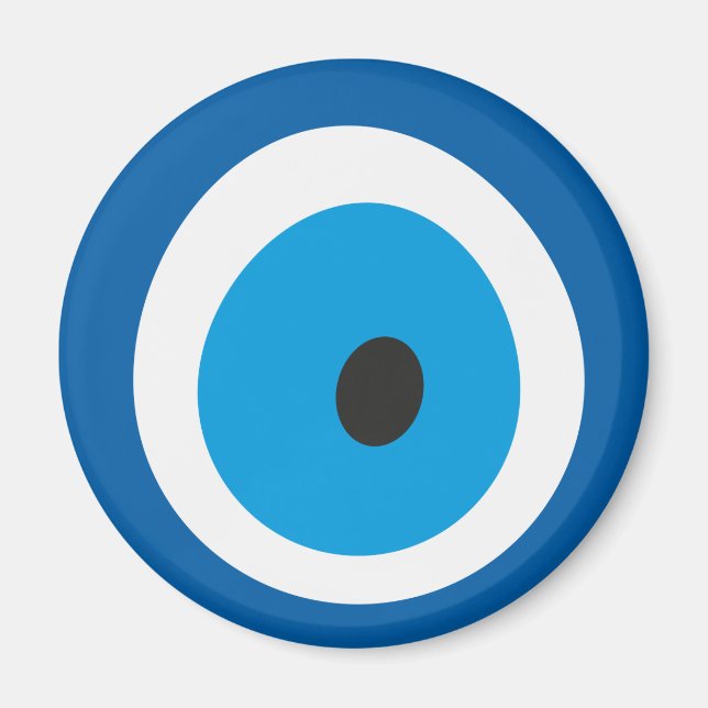 Evil Öga Blue Turkisk Evil Öga Charm Nazar Magnet (Framsidan)