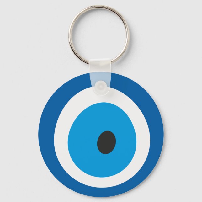 Evil Öga Blue Turkisk Evil Öga Charm Nazar Nyckelring (Framsida)