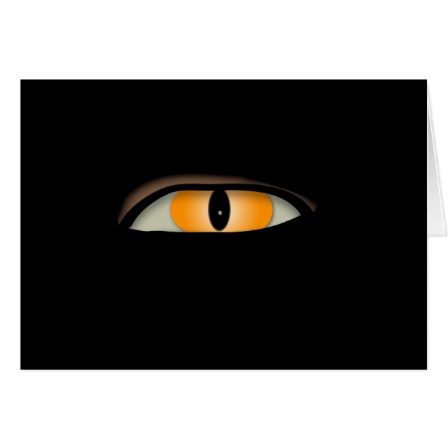Evil Öga Design Hälsningskort (Framsidan Horizontal)
