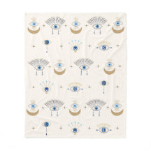 Evil Öga Fleece Blanket