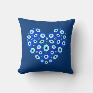 Evil Öga Kärlek Heart Unisex Kudde