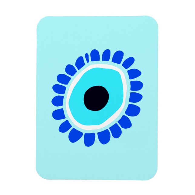 Evil Öga Lucky Charm Magnet (Vertikal)