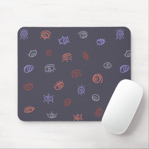 Evil Öga Mönster Mouse Pad Musmatta