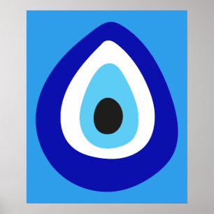Evil Öga Nazar Amulet Poster