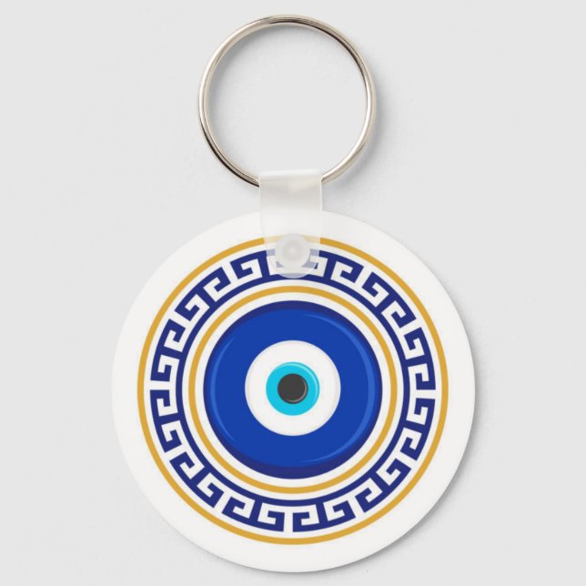 Evil Öga Nazar Amulet Talisman Protection Nyckelring (Framsida)