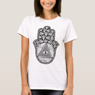 Evil Öga Protection Hamsa Te T Shirt
