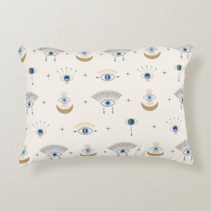 Evil Öga Protection Mönster Lumbar Pillow Prydnadskudde