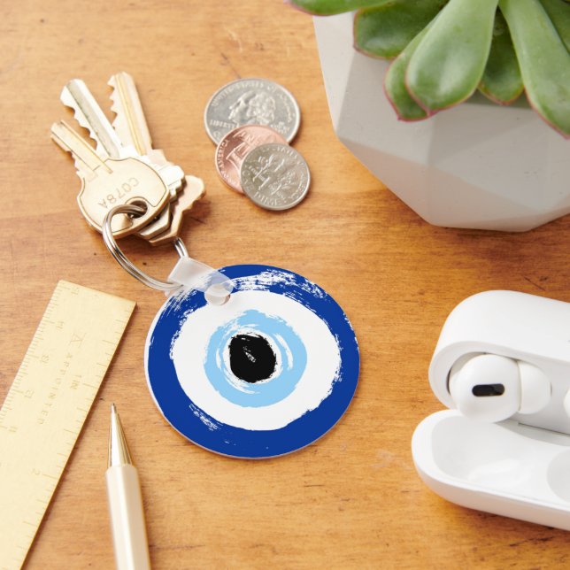 EVIL ÖGA PROTECTION ROUND KEYCHAIN NYCKELRING (Skrivbord)