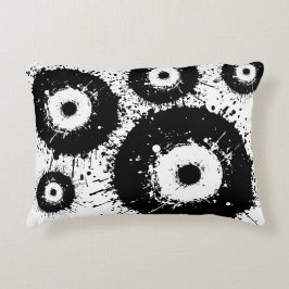 Evil öga svartvit prydnadskudde