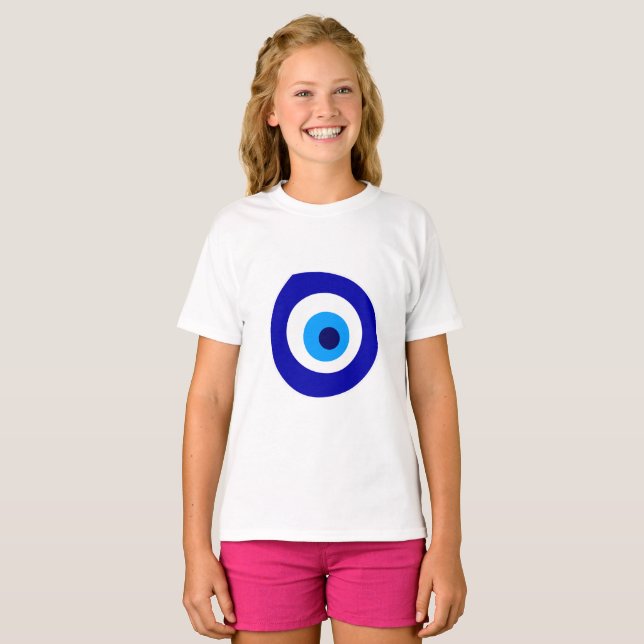 Evil öga symbol t shirt (Hel framsida)