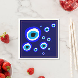 Evil Öga Talisman & Arabiska Amulet Grekiska / Tur Pappersservett