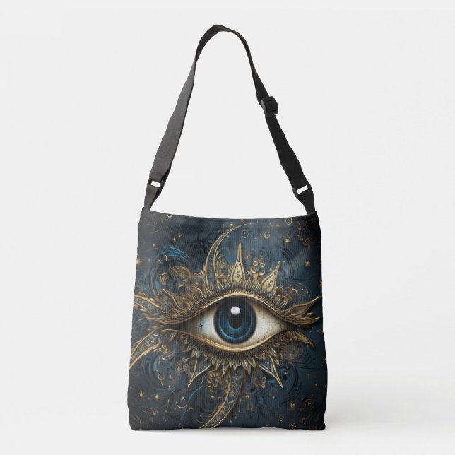 Evil Öga Tote Bag Axelväska (Baksida)