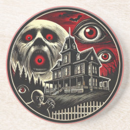 Evil Ögon Haunted House Halloween Underlägg