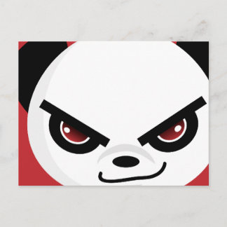 Evil Panda Postcard Vykort