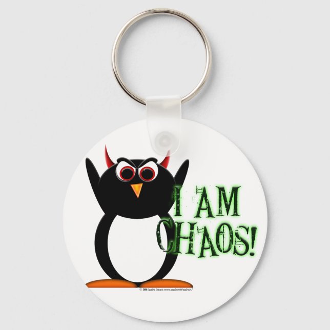 Evil Penguin™ Chaos Nyckelring (Framsida)