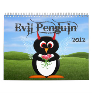 EVIL PENGUIN™ Tecknad CALENDAR 2012 Kalender