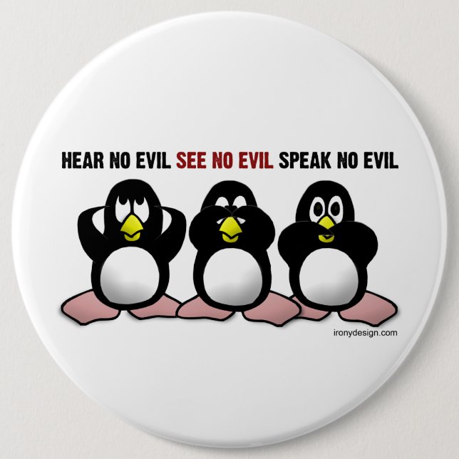 Evil Penguins Knapp (Framsida)