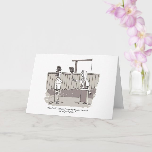 Evil Perm greeting card Kort (Orkide)