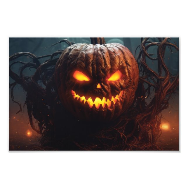 Evil Pumpkin Fototryck (Framsidan)