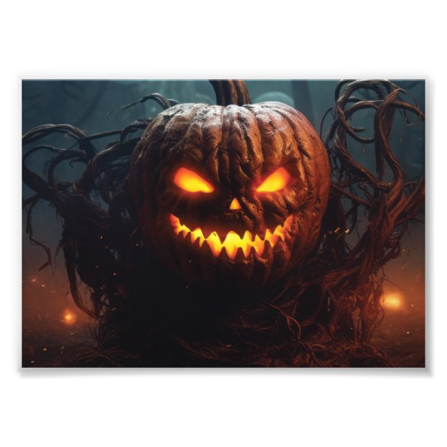 Evil Pumpkin Fototryck (Framsidan)