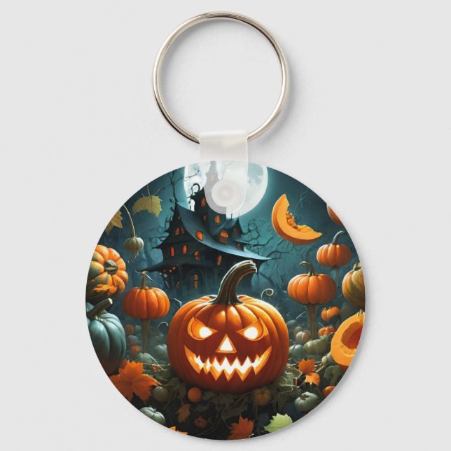 Evil pumpkin nyckelring (Framsida)