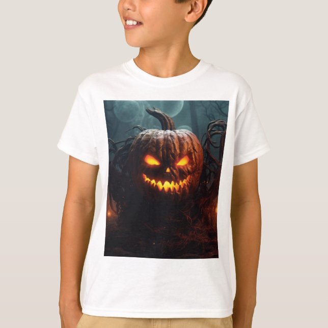 Evil Pumpkin T Shirt (Framsida)
