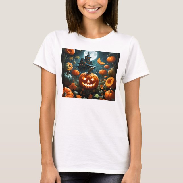 Evil pumpkin t shirt (Framsida)