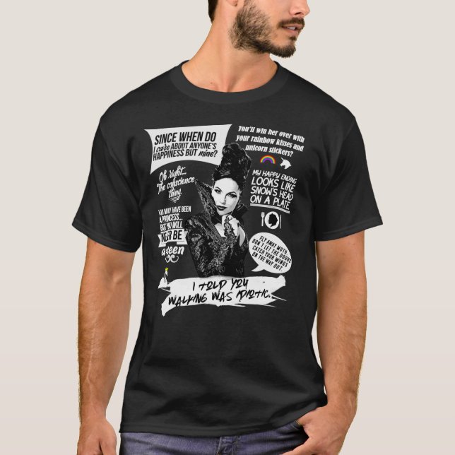 Evil Queen Regina Mills Quotes - Ouat Essential T T Shirt (Framsida)