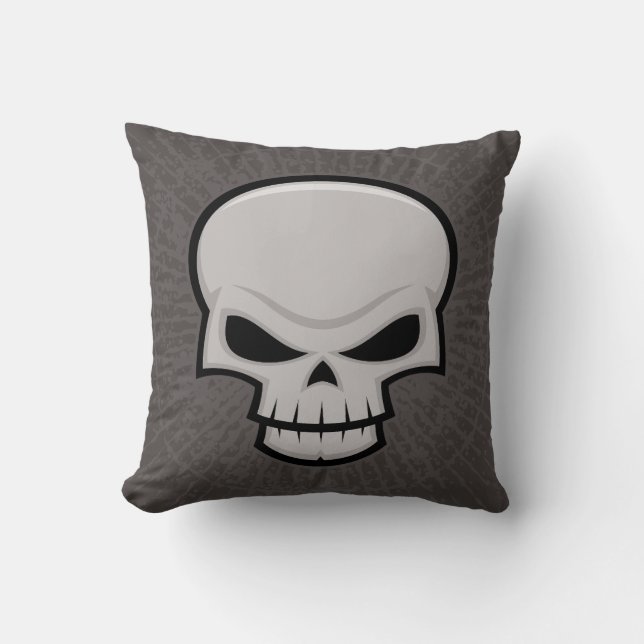 Evil Skull Design Kudde (Framsida)