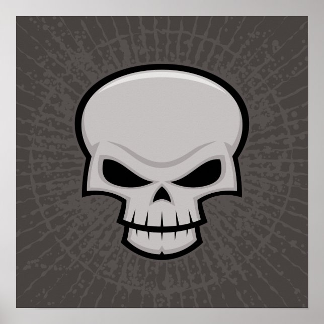 Evil Skull Design Poster (Framsidan)