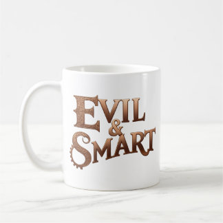Evil&Smart, nur Schrift, text only Kaffemugg