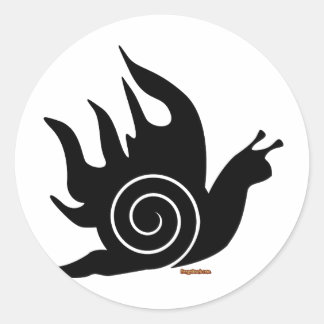 Evil Snigel Runt Klistermärke