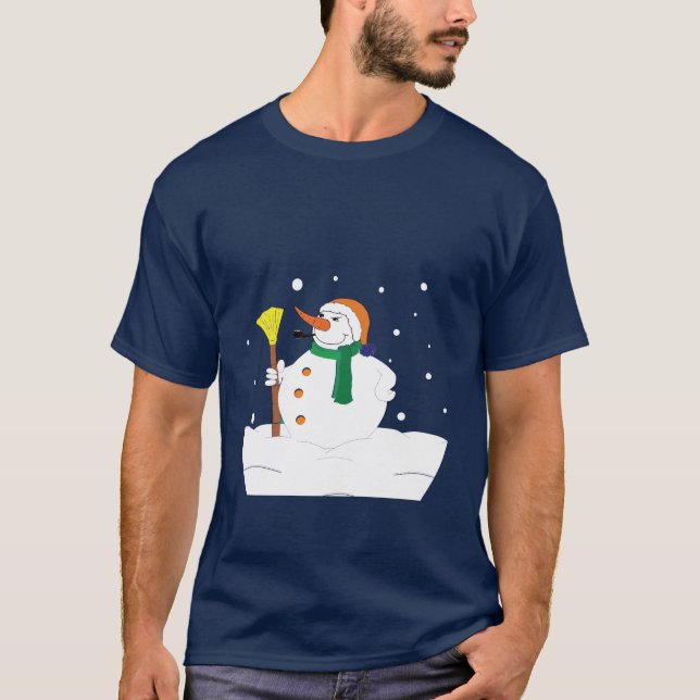 Evil Snögubbe T Shirt (Framsida)