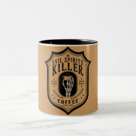Evil Spirits Killer Coffee Två-Tonad Mugg