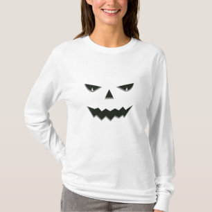 Evil Spooky Pumpkin Ansikte Jack O'Lantern Hallowe T Shirt