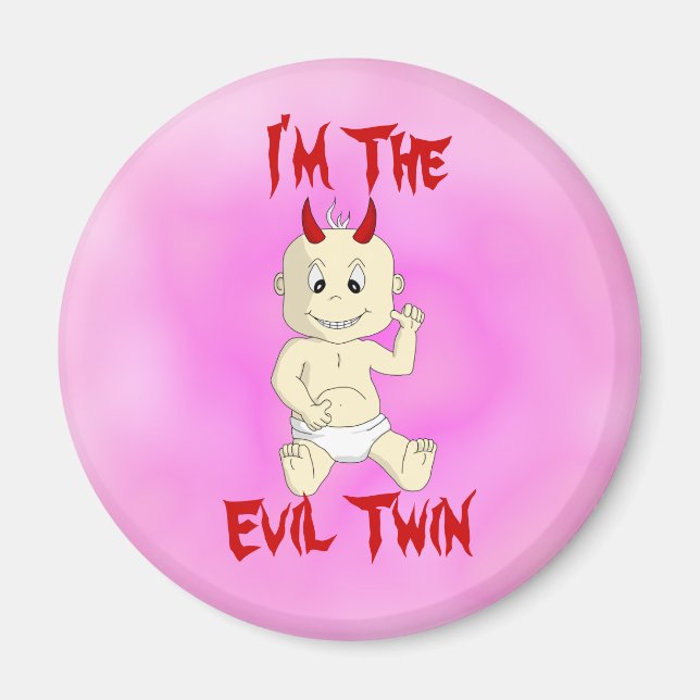 Evil Twin Magnet (rosa) (Framsidan)