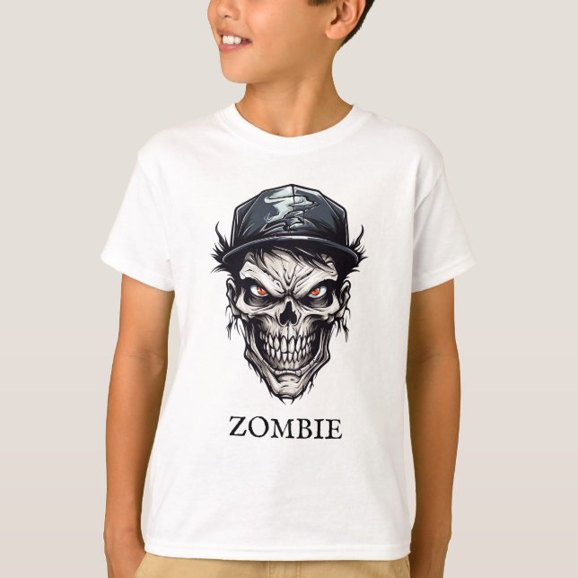 Evil Wicked Odöda Zombie Character T Shirt (Framsida)
