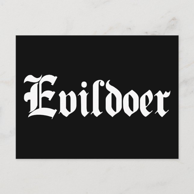 Evildoer Vykort (Framsida)