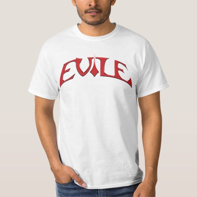 Evile logotypt-skjorta t shirt (Framsida)