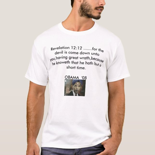 evilobama uppenbarelse12:12 ....... för devien… t shirt (Framsida)