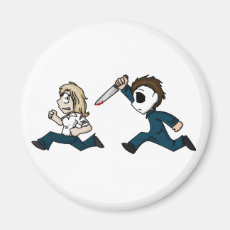 Evilontwoleg caricatering magnet