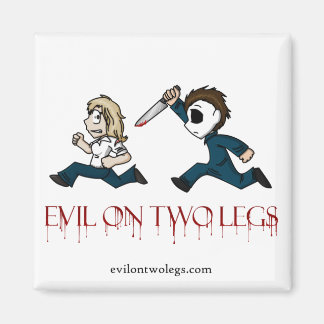 evilontwolegs.com logotyp magnet