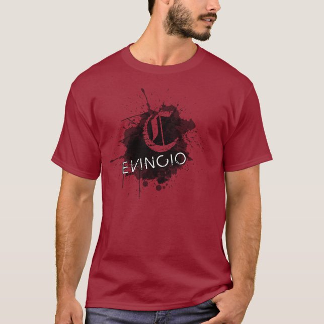 Evincio svart tee shirt (Framsida)