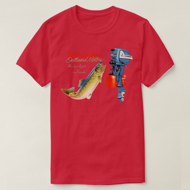 Evinrude Vintage Outboard T Shirt (Design framsida)