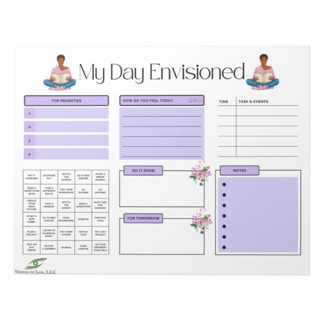 Evisionerat Anteckningsblock: Design 1 Anteckningsblock (Framsida)