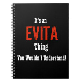 Evita Journal Anteckningsbok