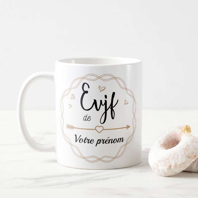 EVJF de ... Kaffemugg (Med munk)