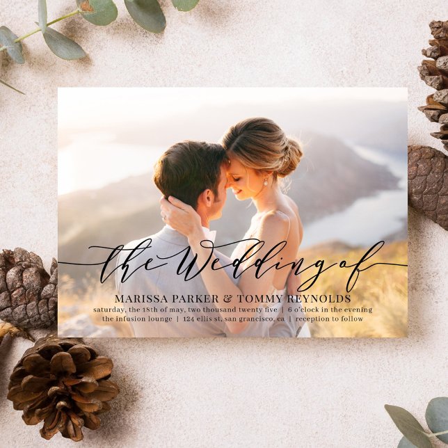 EVL-inbjudan till ständigt Kärlek fotobröllop Inbjudningar (Skapare uppladdad)